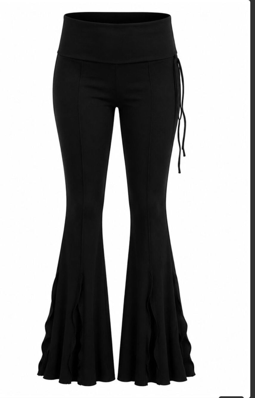 NWT Queen of Hearts Stardance Black Long Pants Small